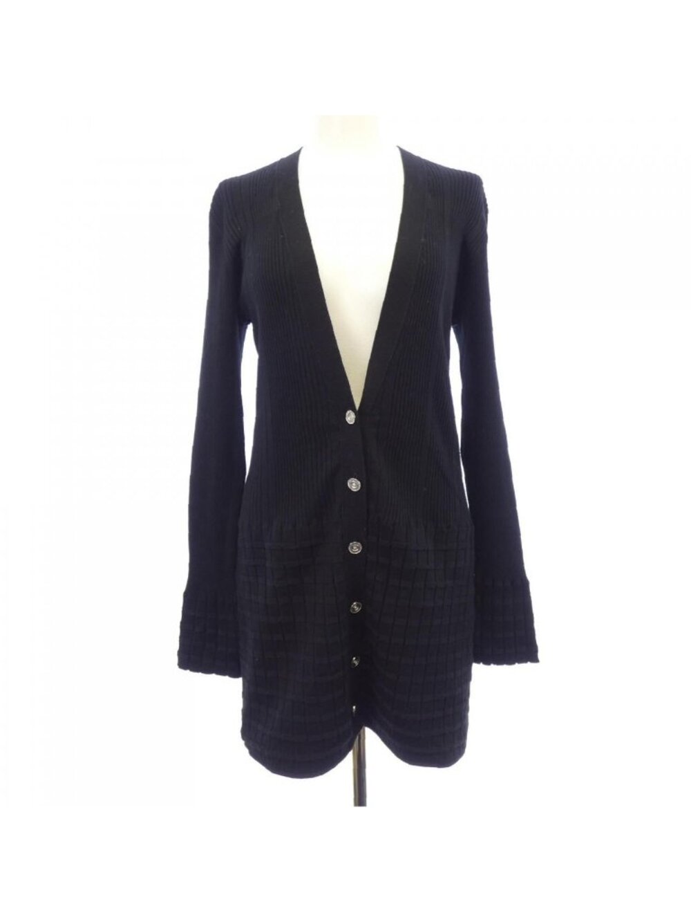 Chanel Long Cardigan Black